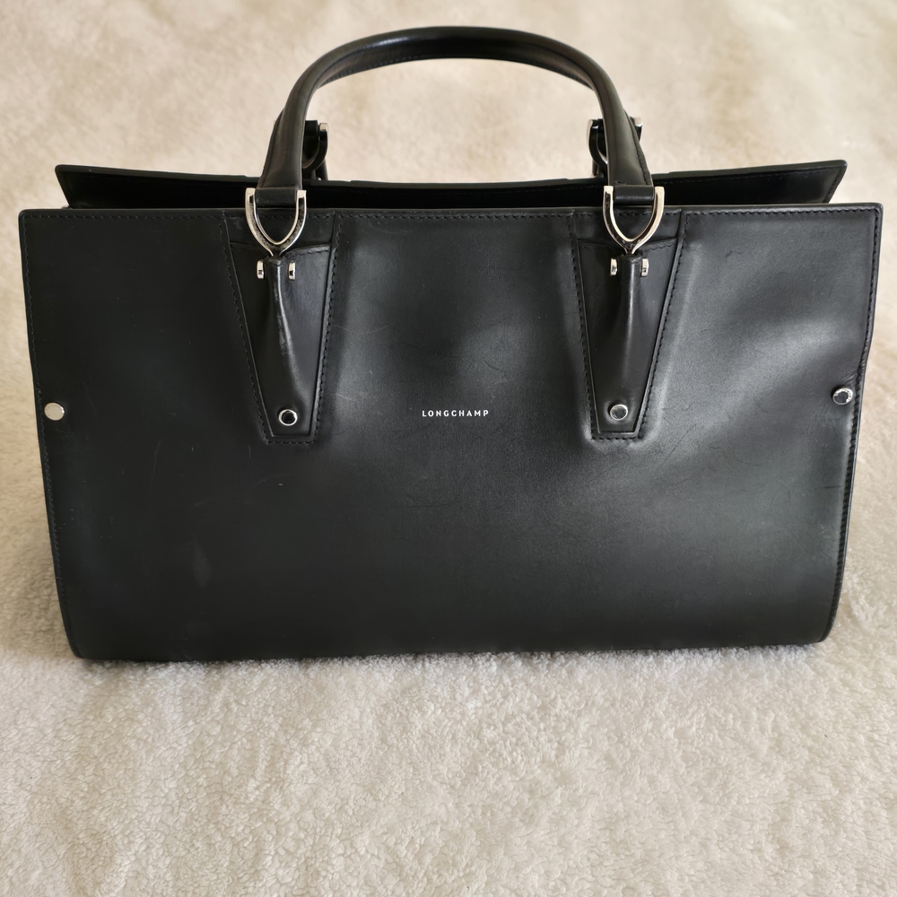 Longchamp Black Leather Handbag